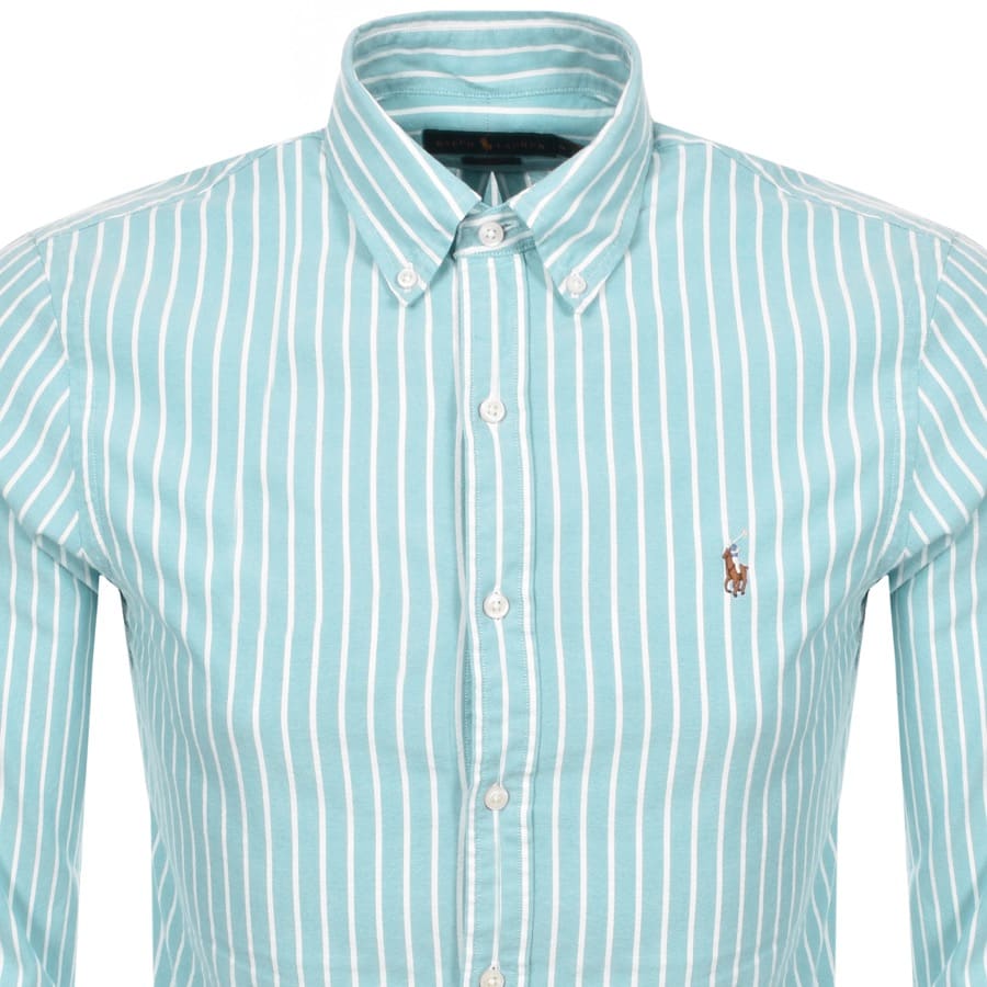 Alternative Image for ProductRalph Lauren Long Sleeved Slim Fit Shirt Blue2